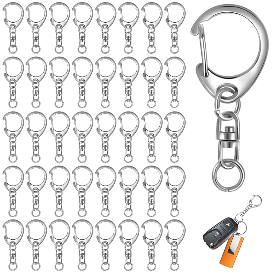 Amazon.co.jp: キーホルダー金具【50個入り】ナスカン